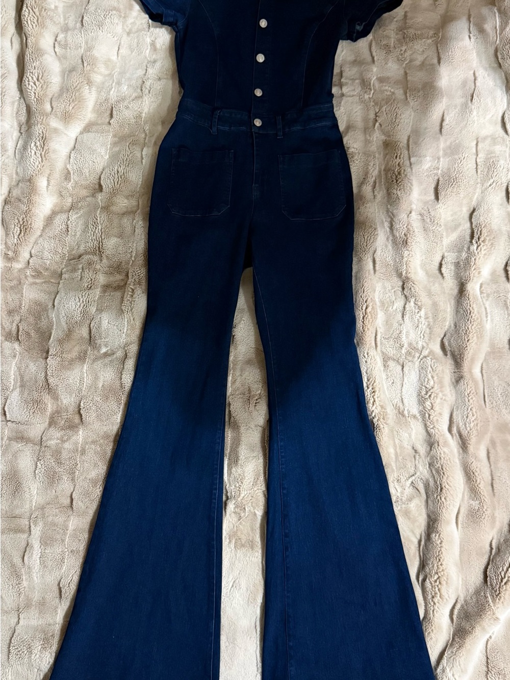 Western Women's Dark Blue High-Rise Flare Jeans